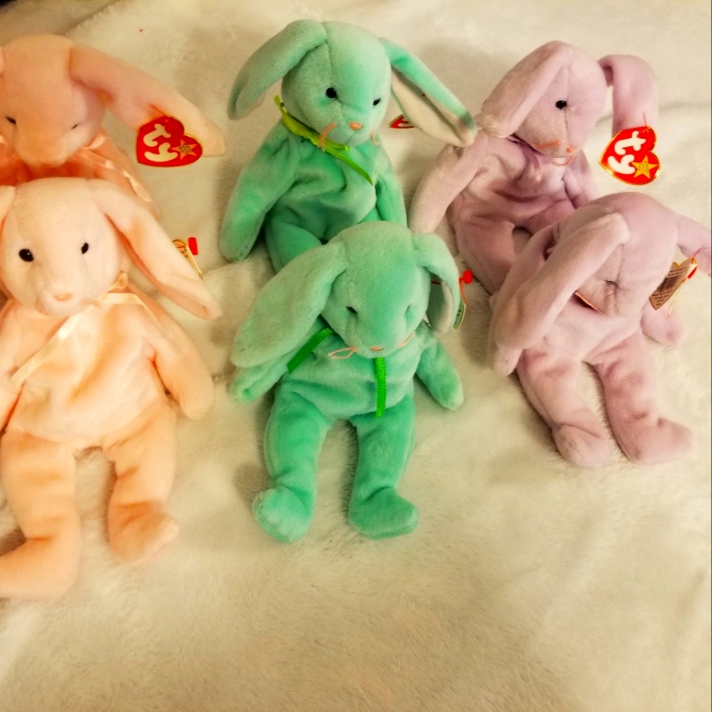 Original ty beanie Baby bunnies floppity hoppity hoppity